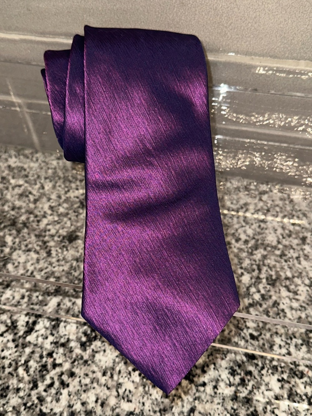 Elegant Men's Purple Neck Tie ~ Via Europa